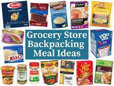 grocery store packaging meal ideas with text overlay