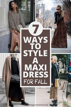 Autumn Maxi Dress Outfit, Maxi Dress With Jacket Outfit, Summer Dress Into Fall Outfit, How To Style A Maxi Dress For Winter, Long Dress And Jacket Outfit, Sweater Over Maxi Dress Outfit, Maxi Dress Autumn Outfit, Long Black Maxi Dress Outfit, Maxi Dress Fall Outfit