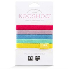 If you use hair ties you know they go missing. The problem is conventional hair ties are made from synthetic rubber and polyester that don't break down well, and pollute the environment. Kooshoo hair products are completely different - environmentally friendly, and ethically made. They are made from certified organic, fair trade cotton and natural rubber, so they are 100% biodegradable and plastic-free. Kooshoo also uses GOTS certified non-toxic dyes, and uses a fair trade certified facility in Tie Crafts, Natural Tree, Use Of Plastic, Flat Hair, Comb Hair, Reusable Bottle, Flavored Drinks, Skincare Tools, Organic Hair