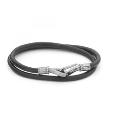 Step up your accessory style with our Men's Black Double Wrap Leather Bracelet, constructed from the finest black leather with a double wrap design and featuring a black hook clasp for a modern contemporary monochrome look. Black Leather Bracelets With Sterling Silver Clasp, Modern Black Leather Bracelet For Everyday Use, Modern Black Leather Bracelet For Everyday, Modern Adjustable Black Wrap Bracelet, Adjustable Black Leather Bracelet With Sterling Silver Clasp, Modern Adjustable Leather Bracelet With Sterling Silver Clasp, Classic Adjustable Leather Bracelet For Business, Elegant Leather Bracelet For Everyday Use, Classic Leather Bracelet With Black Band