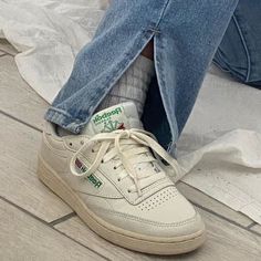 90s Shoes, Club C 85, Reebok Sneakers, Vintage Sneakers, Reebok Club C