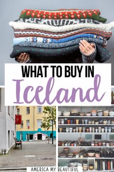 what to buy in iceland with text overlay