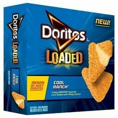 doritos loaded crackers are on display