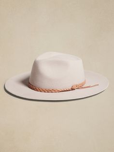 Handcrafted from 200-gram Argentine wool felt, this Hampui hat conjures up memories of markets in Marrakesh with it's braided leather trim.  HAMPUI: Rugged, yet always-refined, adventuresome Hampui hats are handcrafted from beautiful, sustainable materials that showcase the magic of the natural world.  Brim Width: 3. 25" Crown Height: 5" Small: 21. 7" (55cm) Medium: 22. 4" (57cm) Large: 23. 2" (59cm) X-Large: 24" (61cm) Gigipip Dakota Hat, Holiday Family Outfits, Western Hats, Matching Family Outfits, Family Outfits, Braided Leather, Sustainable Materials, Western Cowboy, The Conjuring