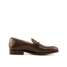 Men's Brown Leather Metal Bit Loafer - The Andrey by Idrese Luxury Brown Tassel Loafers For Business, Elegant Brown Tassel Loafers For Business Casual, Business Brown Loafers With Horsebit Detail, Brown Business Loafers With Horsebit Detail, Classic Business Loafers With Horsebit Detail, Timeless Brown Tassel Loafers For Office, Brown Timeless Tassel Loafers For Office, Brown Formal Loafers With Horsebit Detail, Classic Formal Loafers With Horsebit Detail