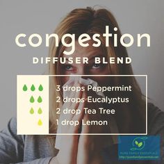 Need some diffuser blends? Here's 20 great essential oil diffuser blends for everything from sleep to energy and even blends for different ailments. Congestion Diffuser Blend, Essential Oil Blends For Colds, Essential Oils For Congestion, Essential Oils For Cough, Essential Oils For Colds, Essential Oil Combinations, Doterra Essential Oils Recipes, Essential Oil Diffuser Blends Recipes, Essential Oil Remedy