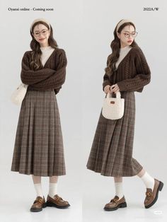 #date #look #library #love #trendy #brown #inspo #fashion #cute Library Date, Modest Girly Outfits, Brown Autumn, Everyday Fashion Outfits, Japanese Outfits, Modest Fashion Outfits, 가을 패션, Midi Skirts, Autumn Outfit