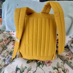 Made Free Brand Backpack New/W/Tag 22.5" Height 16" Length 4.5" Width Canvas Cheap Orange Satchel For Shopping, Colorful Backpacks, Yellow Orange, Orange Yellow, Color Orange, Mustard, Backpacks, Orange, Yellow