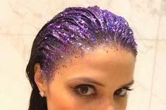 Hairstyles Glitter, Hair Designs For Girls, Euphoria Theme, Pool Shoot, Glitter Beards