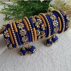 "Traditional Handmade Silk Thread Kundan Stone Studded Bangle Chuda Set Fashion Jewelry For Women Wedding Festive Party Wear Kada Set BANGLE SIZE -  2.4\" Inches, 2.6\" Inches, 2.8\" Inches, 2.10\" Inches Weight - 125 gm  Material: Silk Thread Color: As Per Picture The Bangles are decorated with beautiful stone. It makes your look noble and adds your charming Package include Set Of Silk Thread Bangles Fantastic Hand Kada for weddings, proms, parties or other special occasions * Specially Made For Traditional Occasions. * Used For Hands, It Can Be Reused. * For Bridal bridesmaids." Silk Thread Earrings Designs, Phone Pe, Silk Thread Bangles Design, Silk Bangles, Silk Thread Earrings, Thread Bangles Design, Kundan Bangles, Silk Jewelry, Silk Thread Jewelry