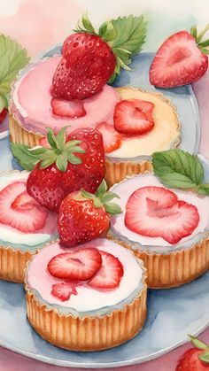 Strawberry Cake Strawberry Cake Wallpaper, Cheesecake Background, Food Art Wallpaper, Cake And Cheesecake, Delicious Strawberry Cake, Cake Wallpaper, Strawberry Art, Delicious Cakes, Pastry Cake