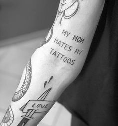 My Mom Hates Me, Tattoo Spots, My Tattoos, Back Tattoo Women, Small Tattoo Designs, Tattoo Life, Dope Tattoos, Word Tattoos, Simplistic Tattoos