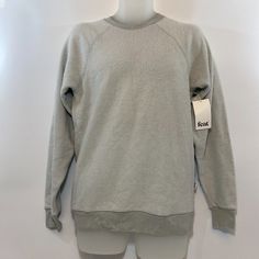 Feat Clothing Crew Neck Pullover - New With Tags Color: Glacier Gray Size: Xl Retail: $98 Unisex Fit. Comfy Cotton Everyday Sweater, Comfy Everyday Cotton Sweater, Comfy Cotton Sweater For Layering, Comfy Relaxed Fit Winter Tops, Comfy Long Sleeve Cotton Tops, Comfortable Winter Tops For Everyday, Comfortable Everyday Winter Tops, Comfy Gray Crew Neck Sweater, Cozy Cotton Crew Neck Sweater