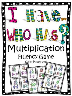 Its an oldie but a goodie! Multiplication I Have, Who Has is a favourite with  my kids. The reason this resource came into being is because we lost a few of the cards I have had for years and years and our game was kaput. Thus my  fresh, new and colourful card game helping us to learn our math facts with multiplication. In fact, I have even thrown in a shorter game with division too. Use it for small guided math groups or centres activities. Perfect for 3rd grade, 4th grade and 5th grade student Fluency Games, Guided Math Groups, Elementary Math Classroom, Middle School Math Teacher, Math Fluency, Math Groups, Math Intervention, Math Center Activities, Math Instruction