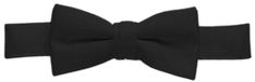 Classic Black Butterfly Knot Bow, Classic Black Bow With Butterfly Knot, Solid Black Tie Bow With Ties, Solid Color Fitted Bow For Black Tie Occasions, Solid Color Fitted Bow For Black Tie Events, Fitted Solid Color Bow For Black Tie Events, Solid Black Tie With Decorative Bow, Black Butterfly Knot Bow Tie, Black Bow Tie With Butterfly Knot For Business