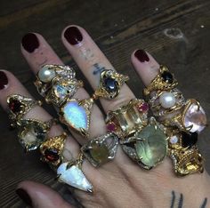 Dope Jewelry Accessories, Rings Accessories, Dope Jewelry, Funky Jewelry, Jewelry Lookbook, Cool Stuff, Dream Jewelry, Jewelry Inspo, Pretty Jewellery