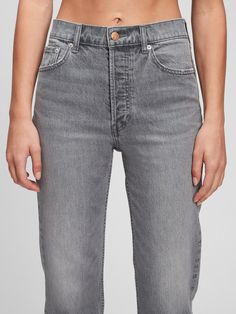 High Rise Cheeky Straight Jeans | Gap Gap Fitted Straight Leg Bottoms, Classic Gap Bottoms With Five Pockets, Classic Fitted Gap Bottoms, Gap Straight Leg Everyday Bottoms, Gap Classic Mid-rise Bottoms, Classic Mid-rise Gap Bottoms, Classic Everyday Gap Bottoms, Classic Mid-rise Bottoms By Gap, Gap High Waist Fitted Jeans