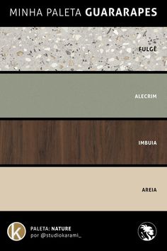 the different colors of wood and stone are shown in this graphic style, including black, white