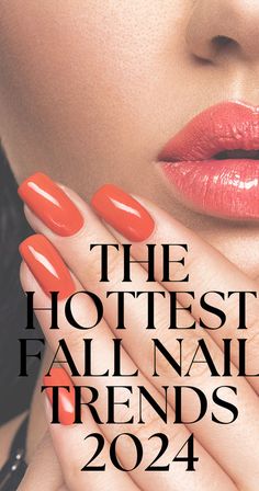 Nail Color 2024 Fall, Year Round Nail Color, 2024 Popular Nail Colors, Fall Manicure Ideas 2024, Red Nails Fall 2024, Fall 24 Nail Trends, Dnd Nails Fall, Revel Nail Fall Ideas, Dip Nails Fall 2024