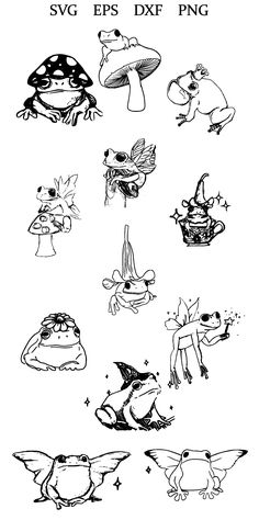 an image of some cartoon characters in black and white