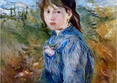 Berthe Morisot Paintings, Morisot Paintings, French Impressionist Painters, Oil Painting Woman