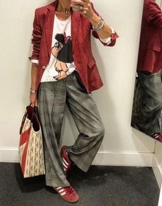 Casual Chique Stijl, Mode Hippie, Plaid Pants, Outfit Casual