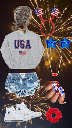 fourth of july fit #4thofjuly #july #july4th #july4thpreppyfit #usa #patriotic #preppy #aesthetic #red #white #blue #america #lululemon #converse #shuffle #outfit #outfitinspo #2023 Cute Patriotic Outfits, 4th Of July Preppy Outfit, Cute Red White And Blue Outfits, Fourth Of July Clothes, 4th Hairstyles, Fourth Of July Outfits Aesthetic, July 4th Aesthetic, Patriotic Makeup Eye, 4 Of July Outfit