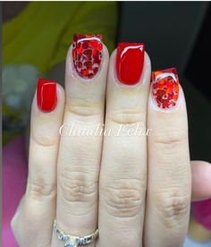 Nails Rojas Cortas, Valentines Nail Designs, Beach Nails Art, Valentines Nail, 2023 Nail, Nails Art Ideas, May Nails, Gelish Nails, Nail Designs Valentines