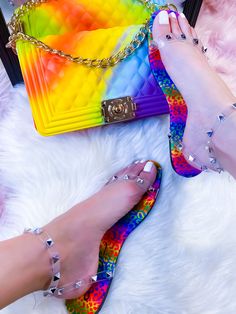 These adorable most wanted slides are sure to make any outfit pop. Featuring a rivet detail. Trendy Multicolor Slides For Spring, Trendy Multicolor Slides, Vendors List, Wardrobe Accessories, Most Wanted, Cute Sandals, Body Chain Jewelry, Phone Numbers, Muse