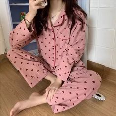 45664593314051|45664593576195|45664593707267 Spring Sleepwear, Korean Pajamas, Womens Lounge Set, Summer Party Outfit, Cute Pajama Sets, Cotton Pajama Sets, Print Pajamas