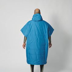 Waterproof outside. Towel-like inside. Packable. Made from Recycled Plastic Bottles. The roomy oversized VOITED Poncho maximizes your adventures by handling the elements to keep you moving forward. Our surf-inspired ponchos use 100% recycled 50D REPREVE® Ripstop fabric coated with 18.000mm waterproof column and a Bionic Finish®Eco Fluorine Free water-repellent finish, acting as your personal shelter. Quick-dry, absorbent microfiber fleece lining on the inside dries quickly and sheds any moisture Poncho Towel, Solar Stove, Wild Swimming, Fuel Wheels, Hooded Poncho, Long Cut, Roof Top Tent, Ripstop Fabric, Blue Steel