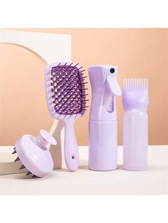 Hair Dye Bottle, Edge Brush, Pick Comb, Hair Care Tools, Scalp Massager