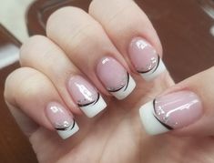 White French Tips Nails, 00s Nails, Iconic Nails, French Tips Nails, White French Tips, Tips Nails, Digital Wardrobe, 90s Design