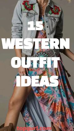 Chic Ranch Outfits, Casual Western Outfits For Women, Denim Cowgirl Outfit, Frontier Fashion, Western Party Outfit, Classy Cowgirl Outfits, Cowboy Outfits For Women, Wild West Outfits