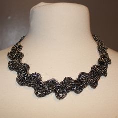 This Gunmetal Piece Is Definitely Eye-Catching. Purchased On A Trip To Mexico But Never Worn. Incredibly Light Weight And Versatile. Evening Metal Jewelry With Beaded Chain, Elegant Metal Beaded Necklaces For Party, Elegant Beaded Metal Necklace For Parties, Beaded Choker Chain Necklace For Party, Adjustable Round Beads Chain Necklace For Party, Crystal Jewelry With Beaded Chain For Parties, Party Costume Jewelry With Beaded Chain, Metal Beaded Necklaces With Round Beads For Party, Party Beaded Choker Chain Necklace