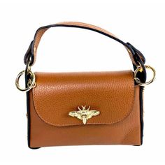 Butterfly Cognac Leather Handbag, Luxury Shoulder Bag, Stylish & Functional Bag Size: 7.5w X 5.5h X 2.5d (19 X 12x 6cm) Calfskin Butterfly Sign Long Shoulder Chain Entirely Handmade In Italy From Italian Leather The Ivan Troy Butterfly Sign Leather Handbag Is A Designer Handbag Made Of High-Quality Leather. The Bag Features A Butterfly Sign Design On The Front That Is Both Unique And Eye-Catching. The Bag Comes In A Small Size, Making It Suitable For Everyday Use Or For Special Occasions. The In