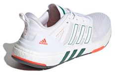 Adidas Equipment + Shoes White/Orange/Green H02751 - KICKS CREW Casual White Running Shoes With Three Stripes Branding, White Running Shoes With Three Stripes For Streetwear, White Running Shoes With Three Stripes For Light Sports, White Running Sneakers With Three Stripes, White Running Shoes With Three Stripes, White Three Stripes Running Sneakers, Sporty White Running Shoes With Three Stripes, Sporty White Running Shoes With Three Stripes Branding, White Low-top Running Shoes With Three Stripes