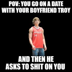 Troy Bolton Funny, Ruining Childhood, Middle School Boys, Bad Humor, Sweet Boyfriend, Disney Channel Original, Funny Boy, Goofy Pictures