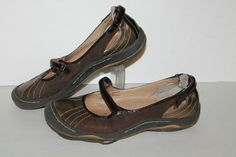 I have a great pair of J-41 Eclipse MJ Casual Shoes, Women's US Size 7.  #WJ09ECL02. Brown and gold.  Please note a leather strap on the sole is loose--see pictures.  These shoes have some general wear but are in great condition with lots of life.  Suggested retail is $69.99 Check out my other items!Be sure to add me to your favorites list - opens in a new window or tab! Funky Shoes, Crazy Outfits, Come Undone, Glass Slipper, Mary Jane Flats, Dream Shoes, Sneaker Heels, Water Shoes, Mary Jane Sneaker