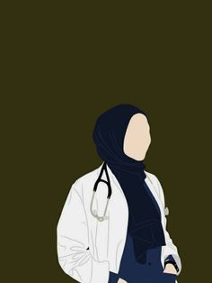 Nurse Cartoon, Fesyen Islam, Medical Wallpaper, Medical School Inspiration, Islamic Cartoon, Anime Muslim, Hijab Cartoon, Medical Art