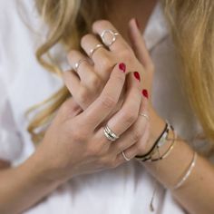 "The Diamond Dusted Narrow Ring is a beautiful ring adding easy elegance and subtle sparkle to your everyday. Perfectly stackable with your other Christina Kober favorites, like the narrow inspiRING https://www.etsy.com/listing/246269376 . This ring is a perennial customer favorite. details + ring face measures 5/8\" wide x 2 mm tall + available ring sizes : 1 - 10.5 (whole & half sizes) + handmade with love in our Georgia studio availability handmade to order. ships in 5 - 14 days. pressed Adjustable White Gold Midi Rings, Adjustable White Gold Midi Rings For Everyday, Stackable Double Band Rings As Gift, Stackable Double Band Rings For Gift, Adjustable Double Band Midi Rings For Gift, Adjustable Double Band Midi Rings As Gift, Adjustable Rings For Everyday Wear, Adjustable Everyday Ring, Sterling Silver Midi Rings For Everyday