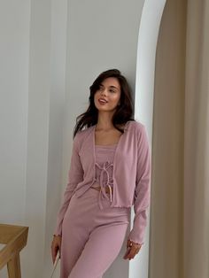 Our Cozy Pink Ribbed Pajama Set will wrap you in warmth and comfort, perfect for those chilly autumn and winter nights. This set is not only ideal for lounging but also makes a thoughtful gift for someone special or a delightful treat for yourself to enjoy comfort and cosiness. 🪡 XS-S: Bust (78-87 cm / 30.7"-34.3") Waist (60-67 cm / 23.6"-26.4") Hips (88-96 cm / 34.6"-37.8") 🪡 S-M: Bust (87-92 cm / 34.3"-36.2") Waist (65-72 cm / 25.6"-28.3") Hips (95-100 cm / 37.4"-39.4") 🪡 M-L: Bust (93-100 Cozy Sleepwear For Loungewear, Spring Sleepwear For Loungewear, Soft Spring Loungewear Sleepwear, Solid Soft Texture Sleepwear For Loungewear, Solid Color Soft Texture Sleepwear For Loungewear, Solid Color Soft Textured Sleepwear For Loungewear, Soft Texture Solid Color Loungewear Sleepwear, Solid Color Winter Sleepwear For Lounging, Winter Pink Sleepwear For Relaxation