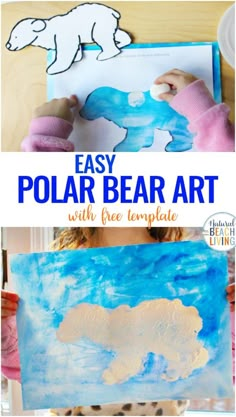 the polar bear art project is perfect for kids to make