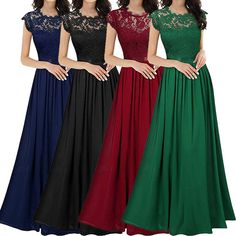 Plus Size Dresses, Woman Elegant Mesh Lace Evening Dress, Party Dress, Cocktail Dress, Ball Gown, Formal Dress, Graduation Dress, Mother of the Bride, Bridesmaid Dress, Maxi Dress, Evening Gown, Ball Dress, Oversize Dress.

Looking for something special to wear to your next big event? Then check out our beautiful free flowing evening dress.
Made from high quality polyester and lace this glamorous dress is sure to turn heads when you walk in the room.
Featuring capped lace sleeves, fitted bodice Winter Wedding Bridesmaid Dresses, Elegant Party Dresses, Chiffon Fashion, Evening Dresses For Weddings, Women's Evening Dresses, Lace Dress Long, Lace Evening Dresses, Pleated Maxi Dress, Maxi Dress Formal