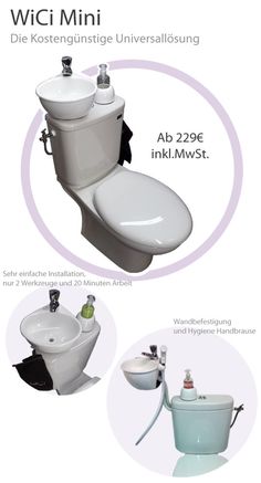 an advertisement for a toilet and bidet with instructions on how to use the bidet