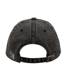 Pigment-Dyed Cap - BLACK - ADJUSTABLE | The Game Men's Pigment-Dyed Cap in Black Size Adjustable | Cotton Black Distressed Adjustable Hat, Black Adjustable Distressed Hat, Black Distressed Hat With Curved Visor, Urban Black Cotton Dad Hat, Black Six-panel Dad Hat For Outdoor, Black Distressed Dad Hat Baseball Cap, Black Distressed Dad Hat One Size, Black Flat Bill Dad Hat For Outdoor, Distressed Black Dad Hat Baseball Cap