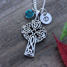 "This sterling silver Celtic Irish Cross is just Amazing, absolutely fantastic!! this Celtic Cross knot necklace is not just beautiful in design but also in meanings, this pendant is a symbol which emphasizes the endlessness of love of God shown through the sacrifice of Jesus on the Cross. The Celtic knot at the bottom of the cross represents friendship, affection, that cannot be broken. Also It represent the three promises of a relationship such as to love, honour and protect; emphasizes the un Silver Cross Jewelry With Birthstone, Symbolic Sterling Silver Cross Necklace, Sterling Silver Cross Necklace Hallmarked, Sterling Silver Cross Necklace, Hallmarked, Sterling Silver Charm Necklace With Cross Pendant, Sterling Silver Cross Necklace With Birthstone, Sterling Silver Cross Pendant Necklace For Anniversary, Spiritual Sterling Silver Cross Necklace For Anniversary, Silver Cross Pendant Necklace With Birthstone