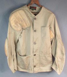 Vintage 1950s Duck Hunting Target Shooting Jacket 10-X Mfg Co.Army Twill Hunting | eBay Vintage Khaki Sport Coat For Work, Vintage Single-breasted Khaki Sport Coat, Vintage Khaki Single-breasted Sport Coat, Vintage Cotton Sport Coat For Work, Vintage Khaki Sport Coat With Buttons, Fitted Vintage Khaki Sport Coat, 1950s Long Sleeve Outerwear With Pockets, Hunting Target, Wrangler Jacket