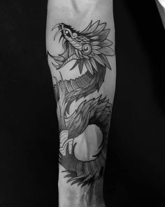 Jormungandr Tattoo, Quetzalcoatl Tattoo, Blue Ink Tattoos, Mayan Tattoos, Aztec Tattoos, Mexican Tattoo, Serpent Tattoo, Feathered Serpent, Aztec Tattoo Designs