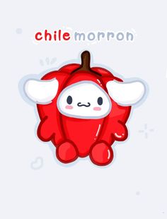 a cartoon character with the words chille morron on it